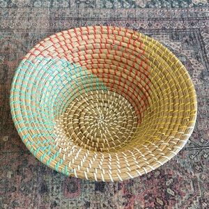 Brand New Boho Handmade Rattan Decor Large  Basket/Bowl